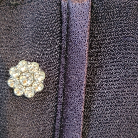 Just Choon California Vintage 2 Piece Sleeveless Dress Cropped Jacket - Size 7 - Picture 9 of 10